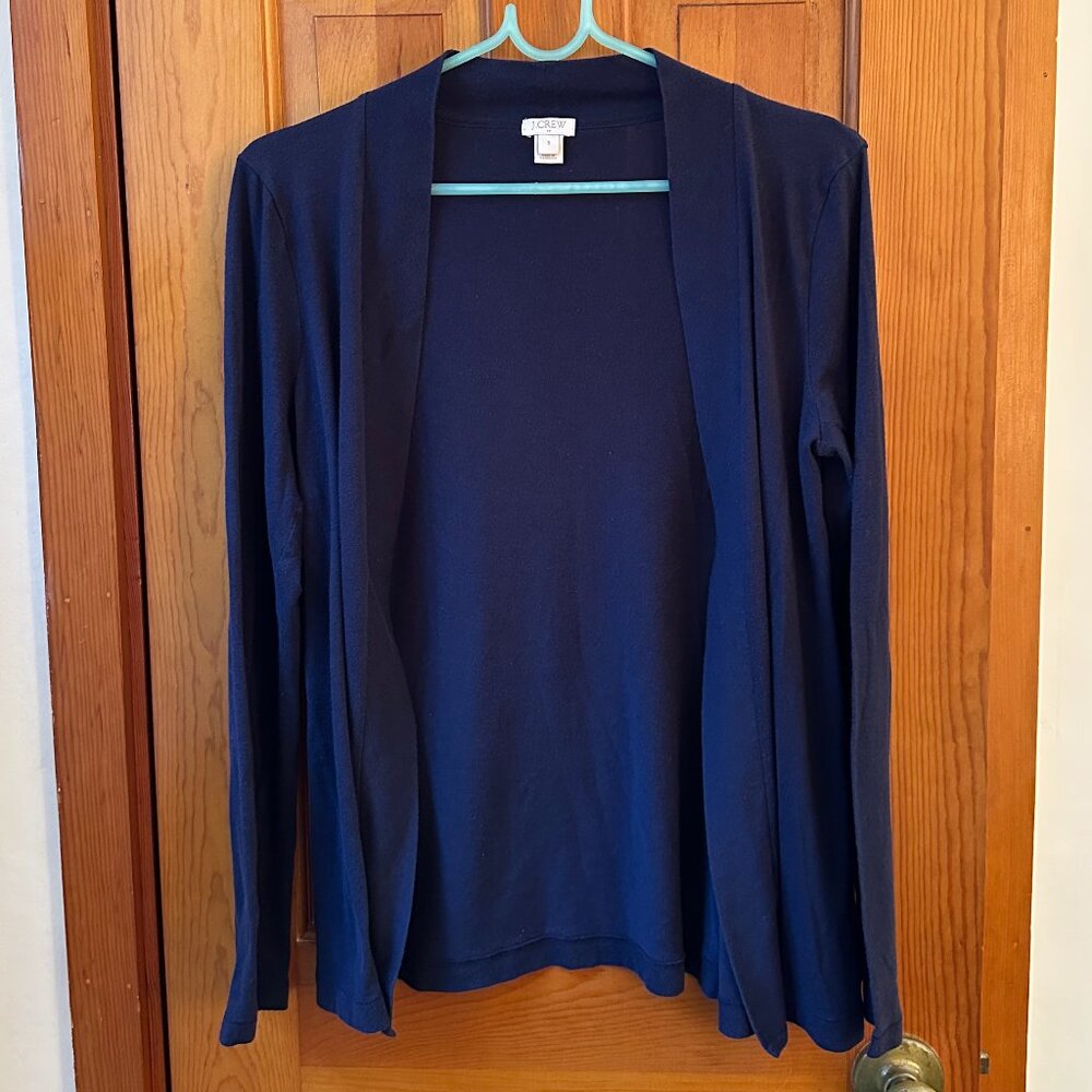 J. Crew Navy Blue Cardigan - Small